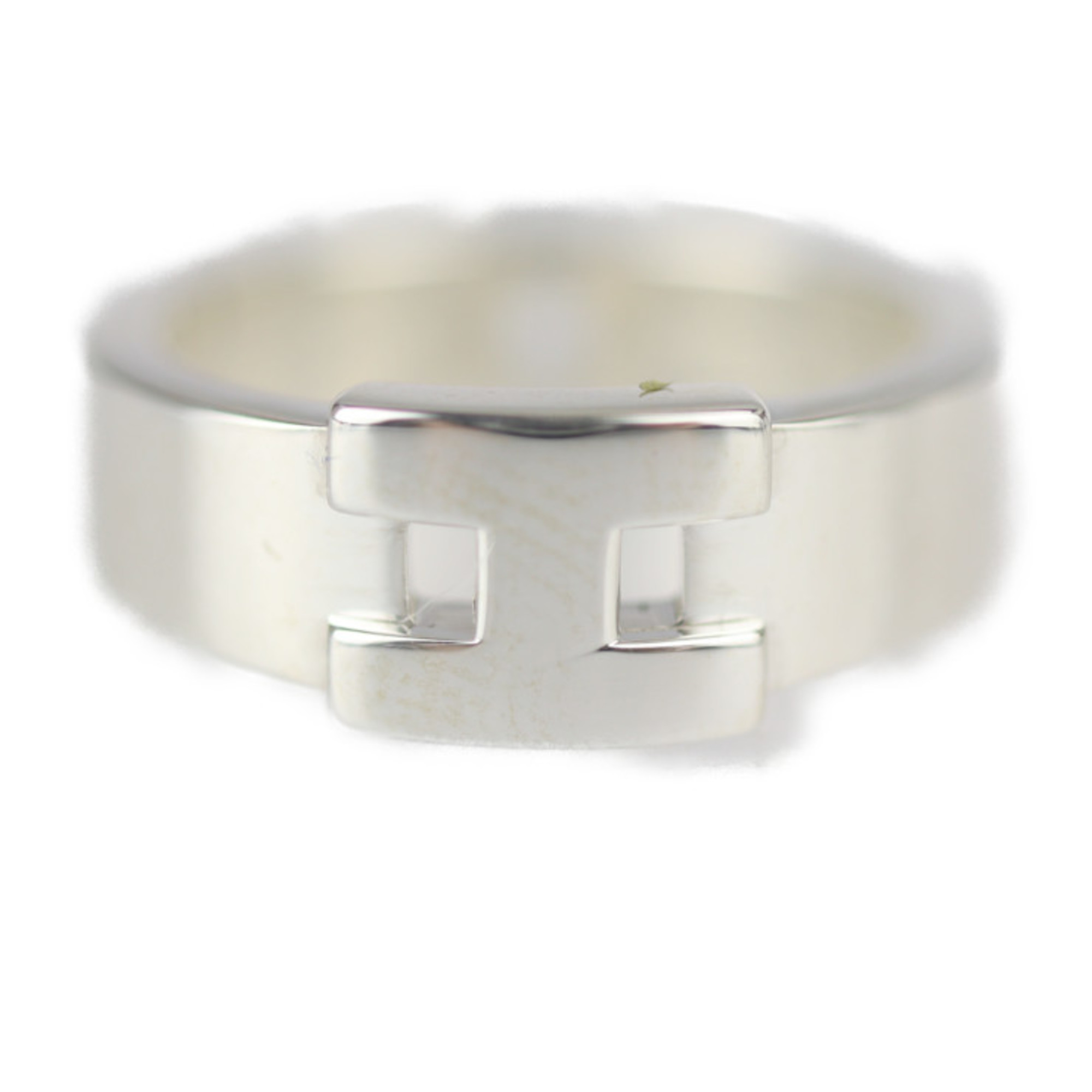 HERMES Hermes Hercules Ring Ring/Ring Notation Size 47 Ag925 Silver H Logo