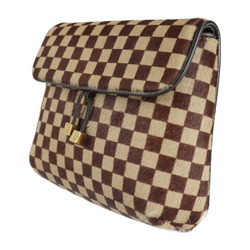 LOUIS VUITTON Louis Vuitton Gazelle Damier Sauvage Shoulder Bag M92130 Harako Leather Brown Beige Pochette Mini