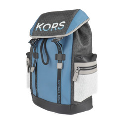 Michael Kors pocket backpack COOPER rucksack daypack 37H1LCOB2B leather PVC blue multicolor logo