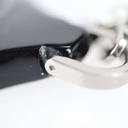LOUIS VUITTON Louis Vuitton Portocre Epi Z Keychain M63832 Plastic Metal Black Silver Fittings Keyring Charm Noctanble Motif
