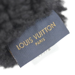 LOUIS VUITTON Louis Vuitton Muff Shearling Lamb Gloves M76454 Mouton Black Mitten