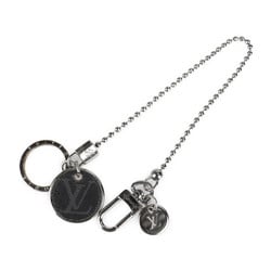 LOUIS VUITTON Louis Vuitton Portocle Chenne Monogram ID Eclipse Keychain M63629 Metal Black Key Chain Ring
