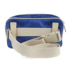 GUCCI Gucci Off The Grid Belt Bag Body 631341 Nylon Leather Blue Beige Pouch Waist One Shoulder Japan Limited