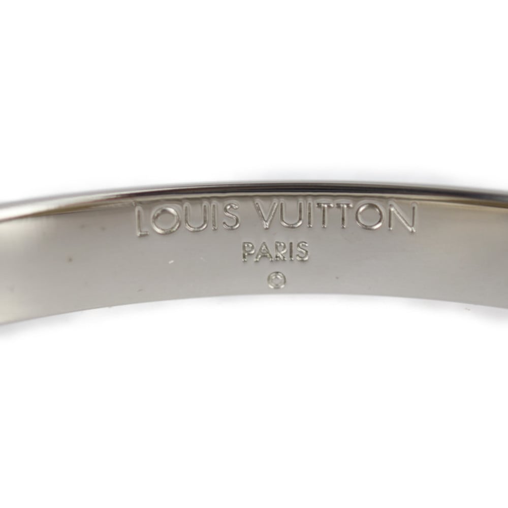 LOUIS VUITTON Louis Vuitton Bracelet Metal Wood Plastic Silver Brown Series  Rope Motif