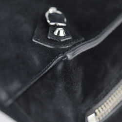 BALENCIAGA Balenciaga paper A5 tote bag 357330 suede black handbag