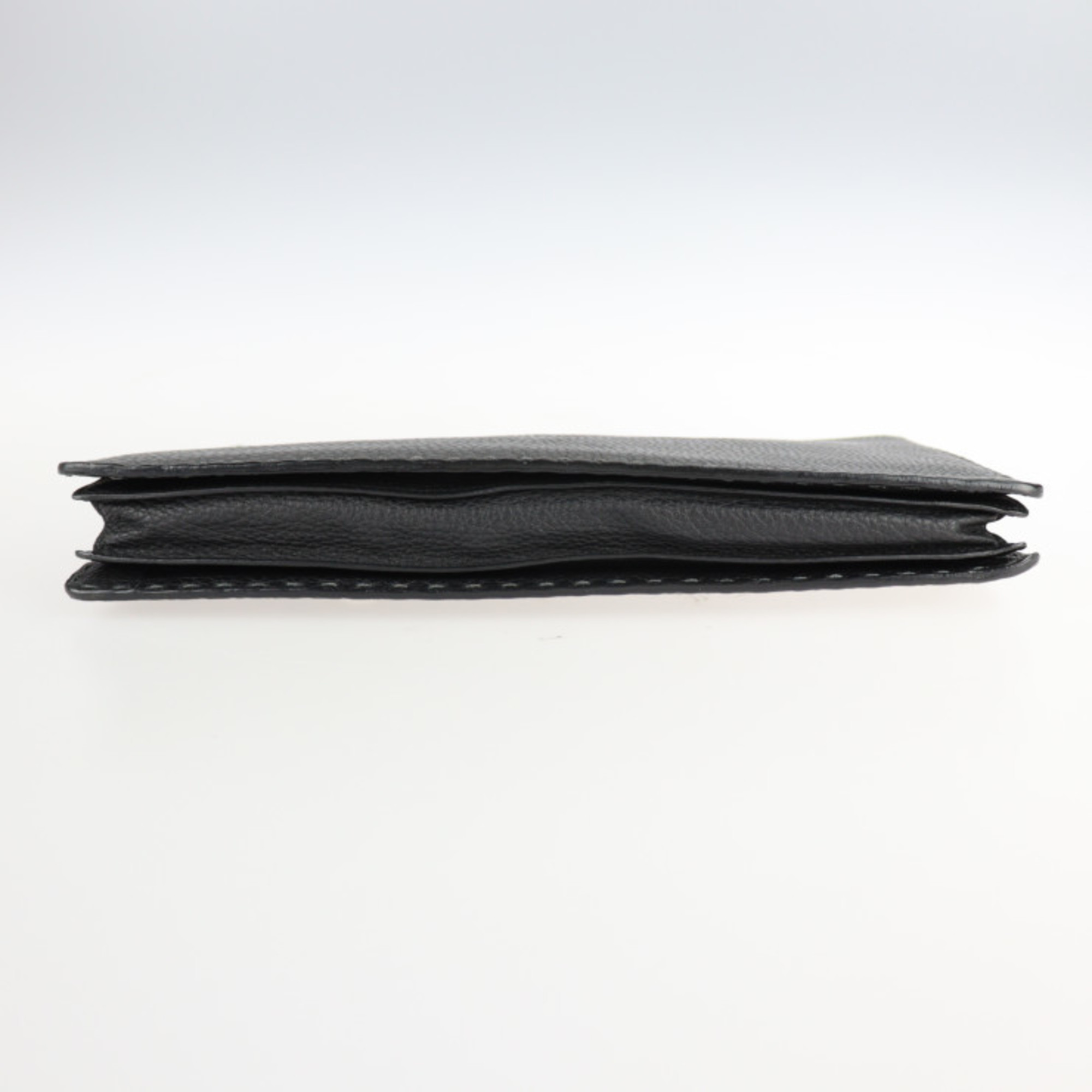 FENDI Fendi Selleria second bag 7M0203 calf leather gray clutch pouch