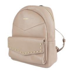 JIMMY CHOO Jimmy Choo CASSIE Cassie rucksack daypack leather pink beige backpack studs