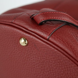 HERMES Hermes Intercity Handbag Taurillon Clemence Rouge Ash Gold Metal Fittings 2WAY Vanity Bag Shoulder □D Stamp