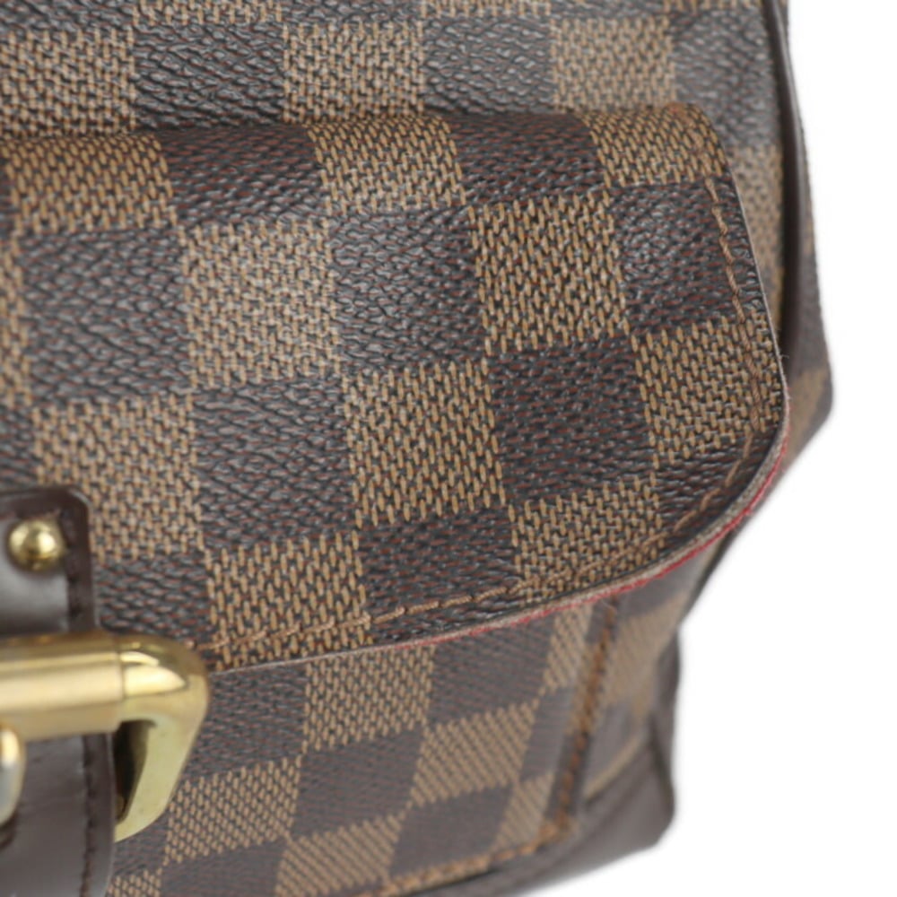 LOUIS VUITTON Louis Vuitton Knightsbridge Handbag N51201 Damier Canvas  Leather Ebene Shoulder Bag Tote Shopping