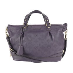 LOUIS VUITTON Louis Vuitton Stella PM Handbag M93983 Monogram Mahina Ulsan Purple Series Gold Hardware 2WAY Shoulder Bag Tote