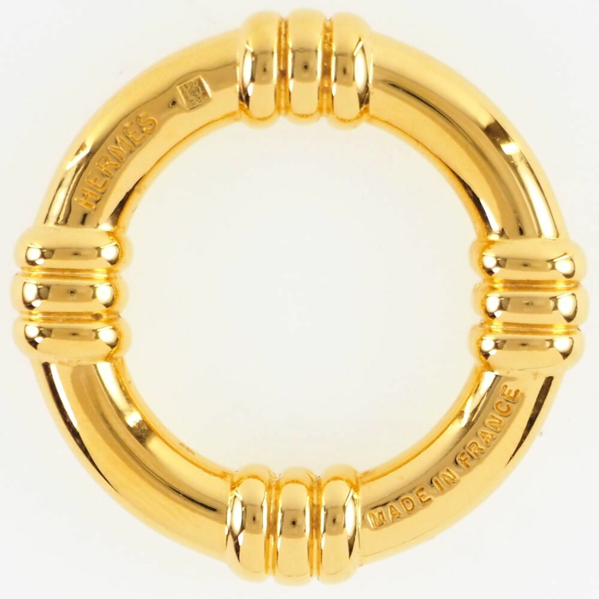 Hermes Bouet Gold Plated Women's Scarf Ring