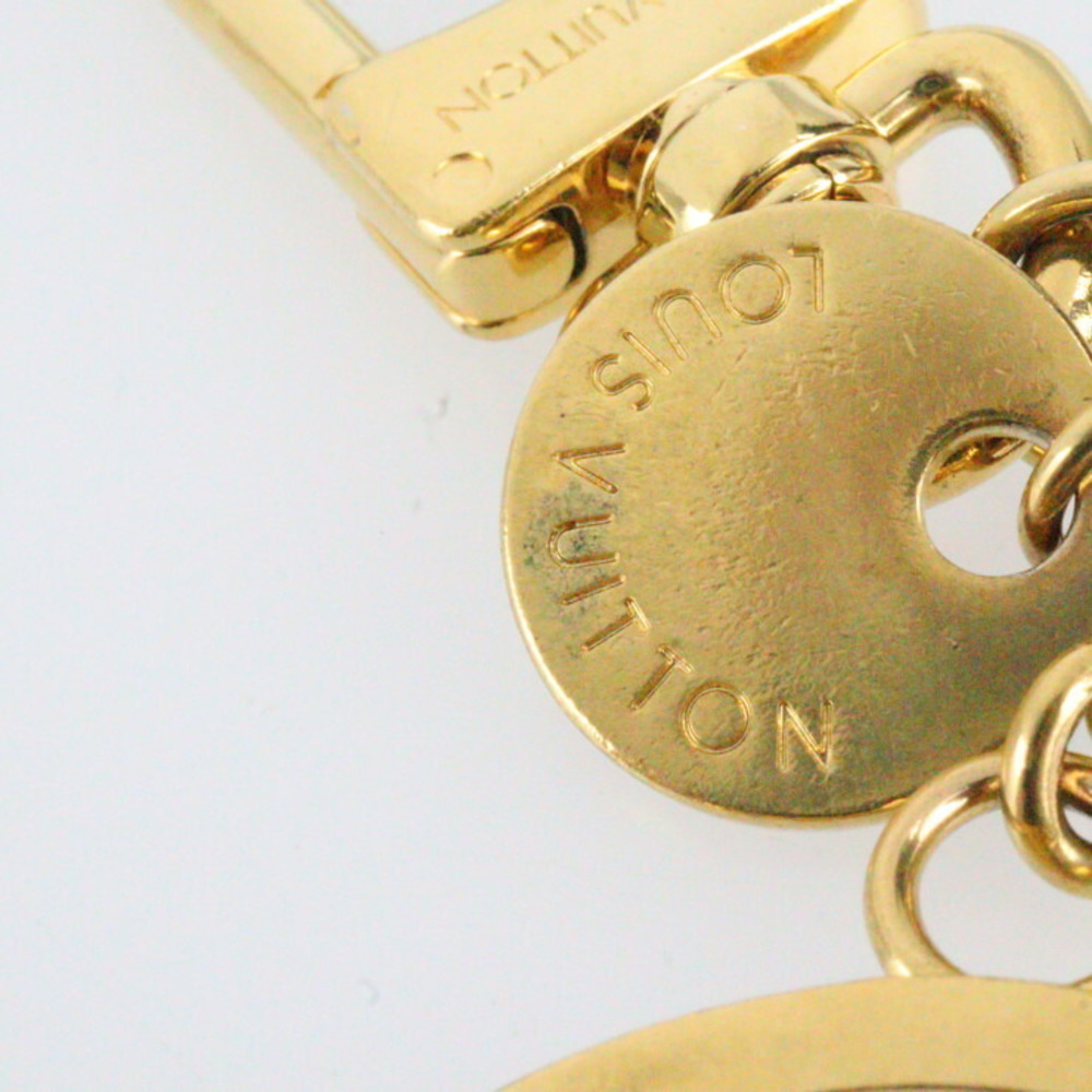 LOUIS VUITTON Louis Vuitton bag charm LV circle key holder M68000 metal  gold ring logo fittings | eLADY Globazone