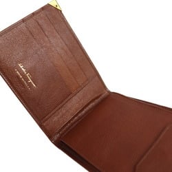 Salvatore Ferragamo folio wallet 22 6020 leather brown