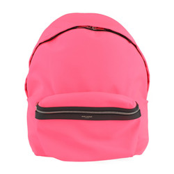 SAINT LAURENT Saint Laurent Classic Hunting City Sack Rucksack Daypack 326865 Canvas Pink Black Backpack