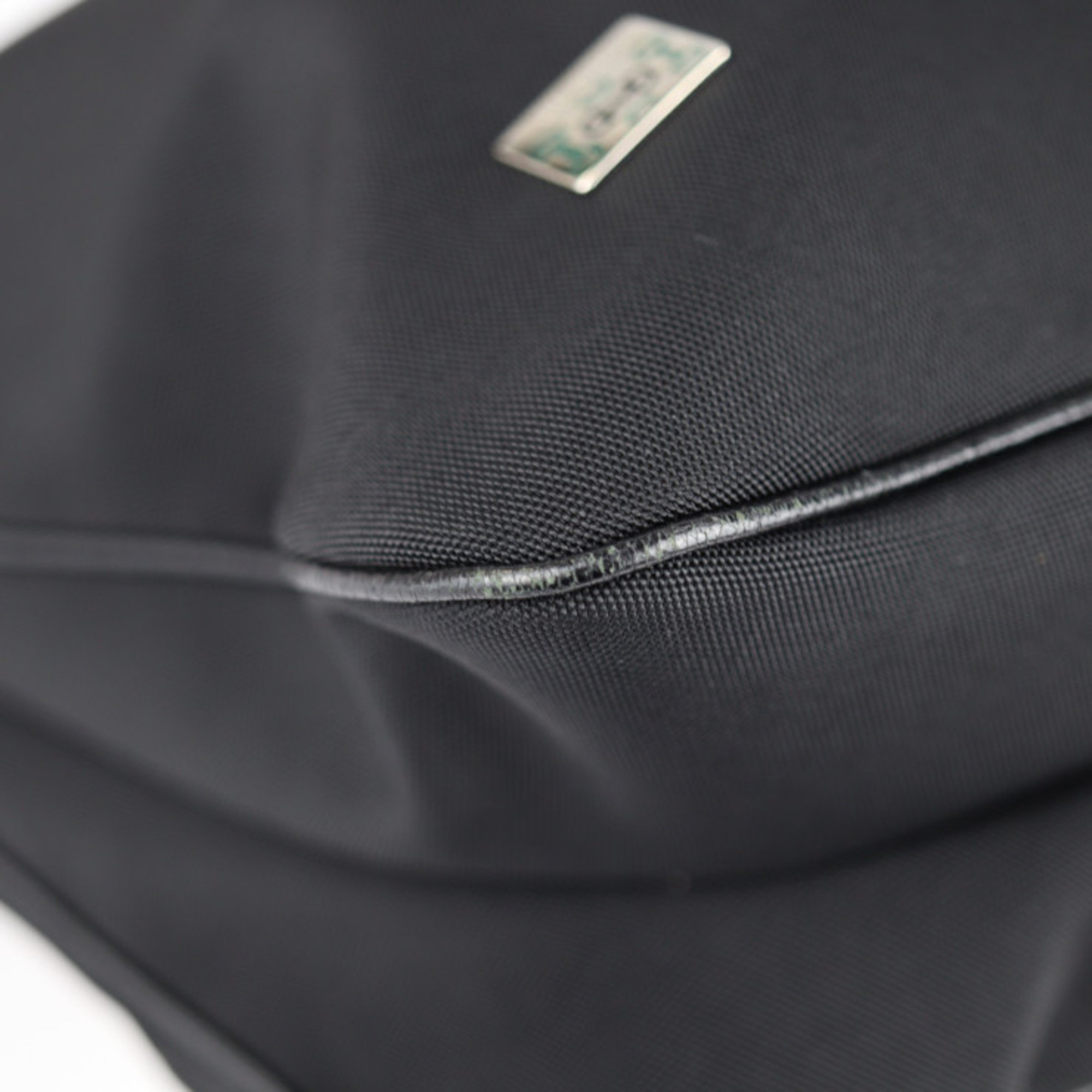 GUCCI Gucci Horsebit Shoulder Bag 146243 Nylon Canvas Leather Black Semi