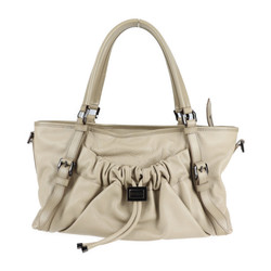 BURBERRY Burberry tote bag leather beige 2WAY shoulder