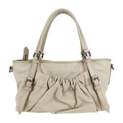 BURBERRY Burberry tote bag leather beige 2WAY shoulder