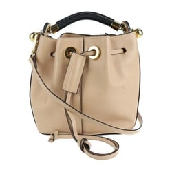 Chloé Chloe GALA gala handbag leather pink beige 2WAY shoulder bag