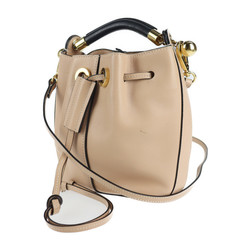 Chloé Chloe GALA gala handbag leather pink beige 2WAY shoulder bag