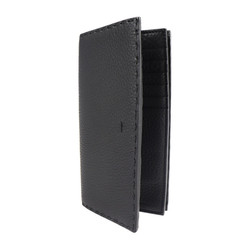 FENDI Fendi Selleria Long Wallet 7M0186 Leather Dark Gray Continental Bifold