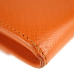 Salvatore Ferragamo Vara Ribbon Long Wallet 22A994 Leather Orange