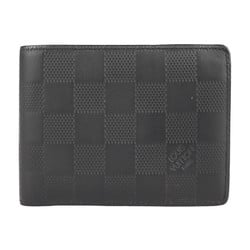 LOUIS VUITTON Louis Vuitton Portefeuille Multiple Bifold Wallet N63124 Damier Infini Leather Onyx