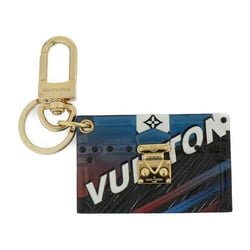 LOUIS VUITTON Louis Vuitton Petit Maru 2017 Cruise Collection Keychain MP2021 Leather Black Multicolor Key Ring Bag Charm