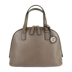 GUCCI Gucci Lady Dollar Handbag 388560 Leather Brown GG Logo Bag Charm