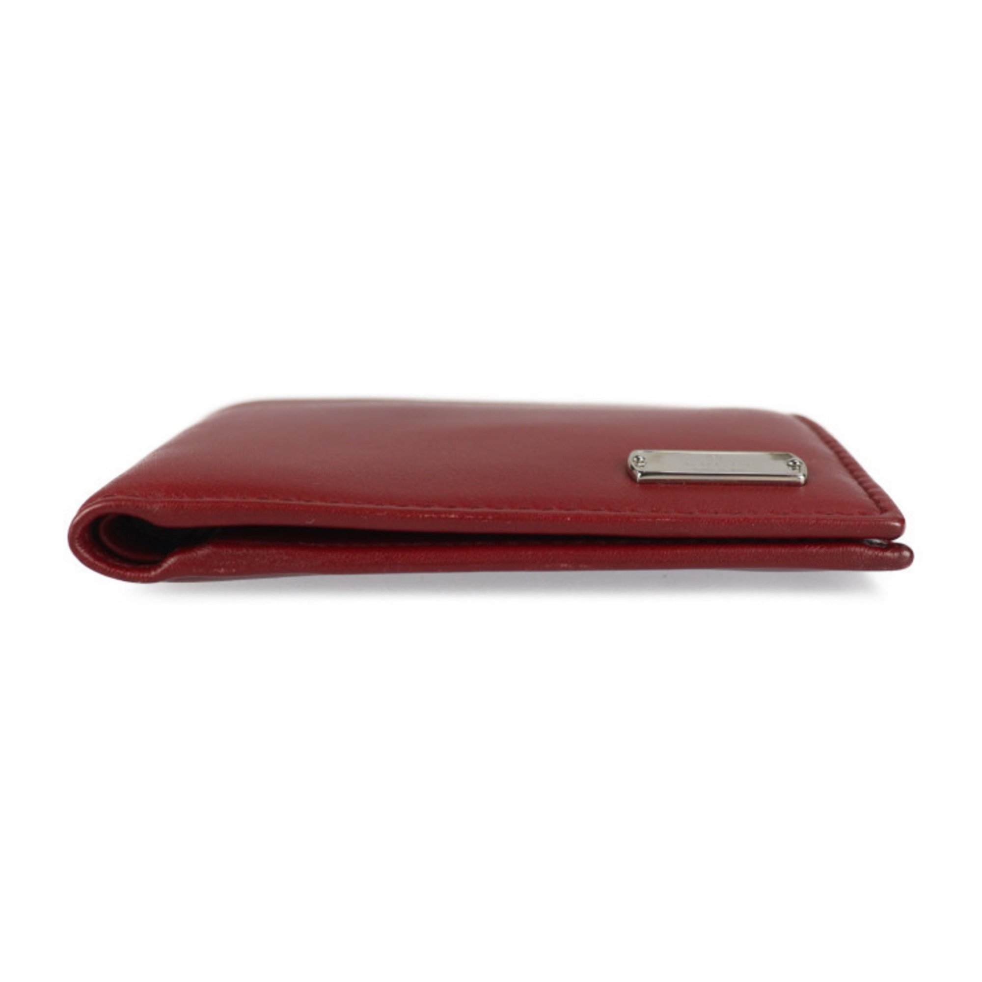 GUCCI Gucci compact wallet bi-fold 322134 GG canvas leather Bordeaux system