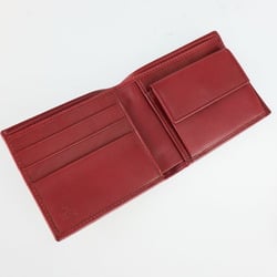 GUCCI Gucci compact wallet bi-fold 322134 GG canvas leather Bordeaux system