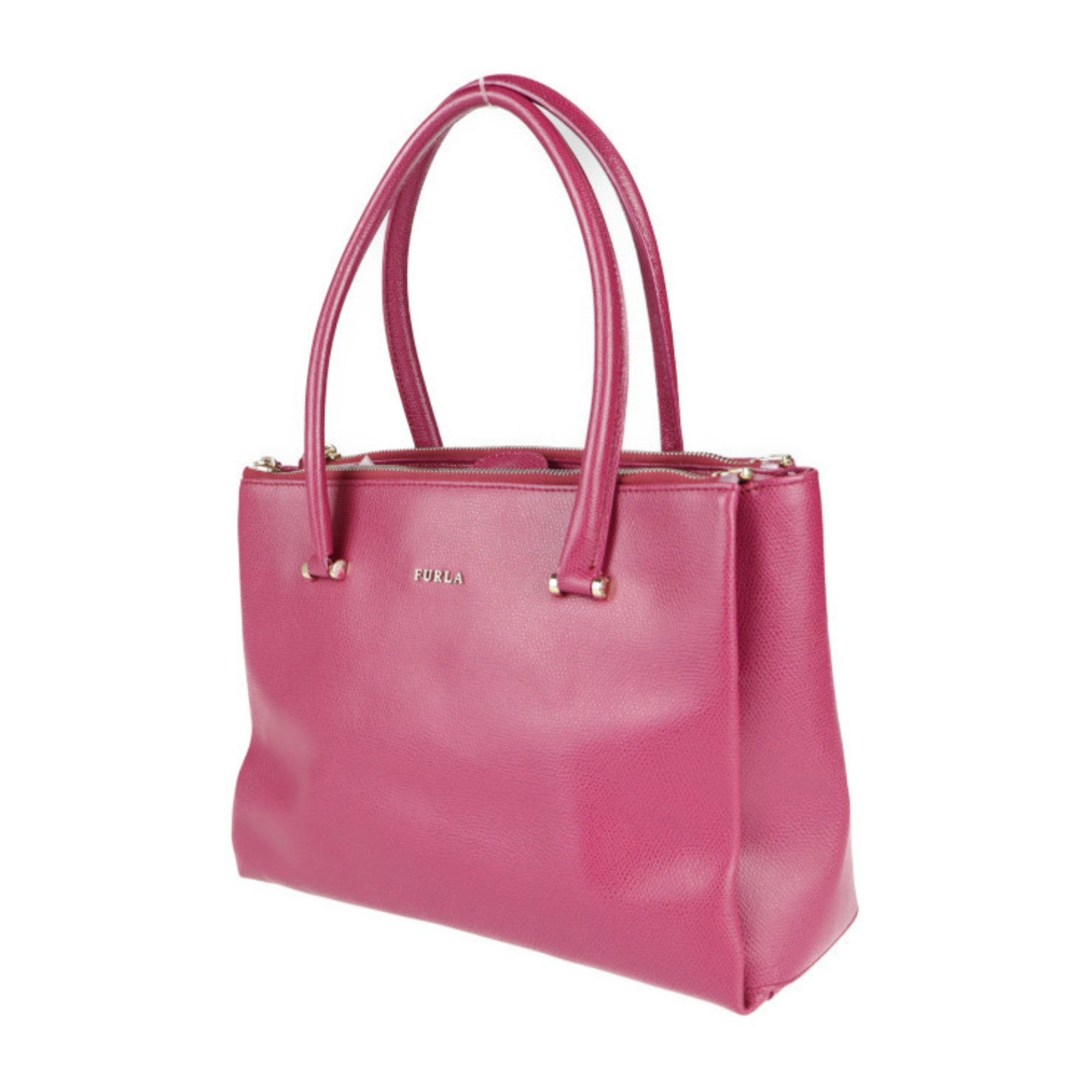Furla LOTUS Lotus Handbag Leather Rose Series Gold Hardware Tote Bag