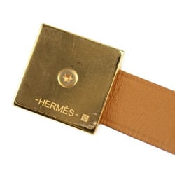 HERMES Hermes Medor Anfini Clute Double Tour Bracelet Notation Size T2 Vaud Swift Red Series Gold Bangle Metal Fittings C Engraved