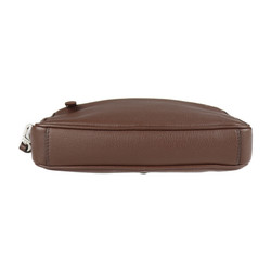 PRADA Prada second bag 2VF007 leather brown clutch handbag