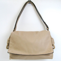 Loewe Anagram Women's Leather Shoulder Bag Light Beige