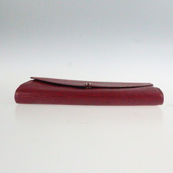 LOUIS VUITTON Louis Vuitton Portefeuille Sarah Bifold Wallet M60580 Epi Leather Fuchsia Red Purple Long