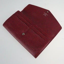 LOUIS VUITTON Louis Vuitton Portefeuille Sarah Bifold Wallet M60580 Epi Leather Fuchsia Red Purple Long