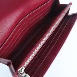 LOUIS VUITTON Louis Vuitton Portefeuille Sarah Bifold Wallet M60580 Epi Leather Fuchsia Red Purple Long