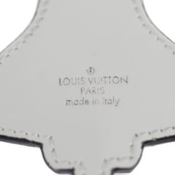 LOUIS VUITTON Louis Vuitton Porto Clé Mascot Locket Keychain MP2214 Metal Leather Blue Silver White