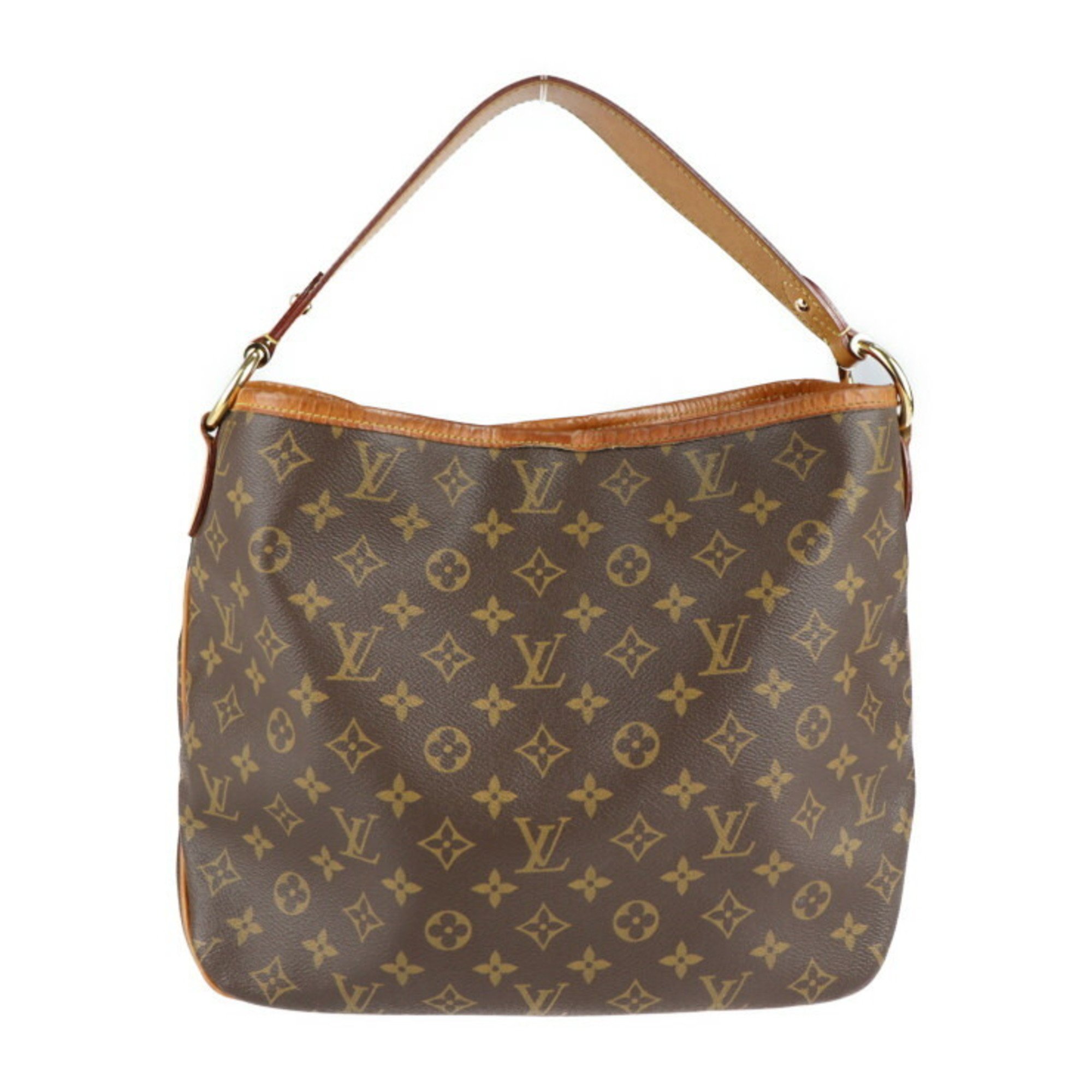 LOUIS VUITTON Louis Vuitton Delightful PM Shoulder Bag M50155 Monogram Canvas Leather Brown Semi-Shoulder One