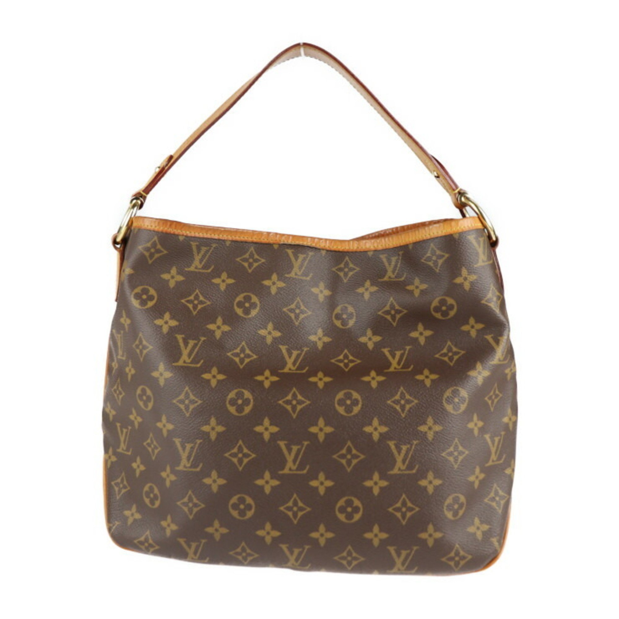 LOUIS VUITTON Louis Vuitton Delightful PM Shoulder Bag M50155 Monogram Canvas Leather Brown Semi-Shoulder One