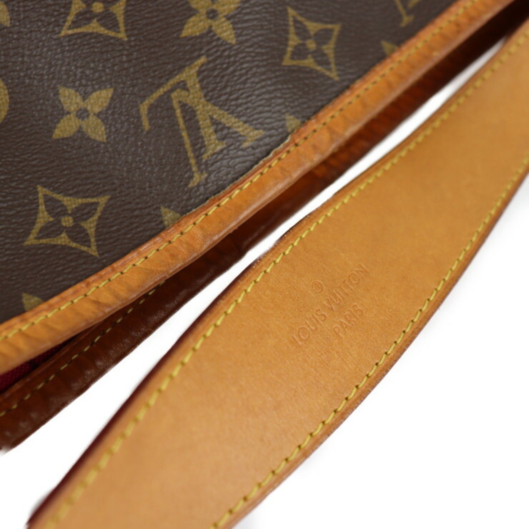 LOUIS VUITTON Louis Vuitton Delightful PM Shoulder Bag M50155 Monogram Canvas Leather Brown Semi-Shoulder One