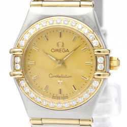 Polished OMEGA Constellation Diamond 18K Gold Steel Watch 1267.10 BF553112