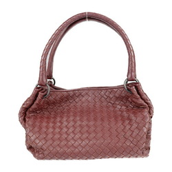 BOTTEGA VENETA Bottega Veneta Mini Parachute Intrecciato Handbag 428047 Leather Bordeaux Shoulder Bag Tote