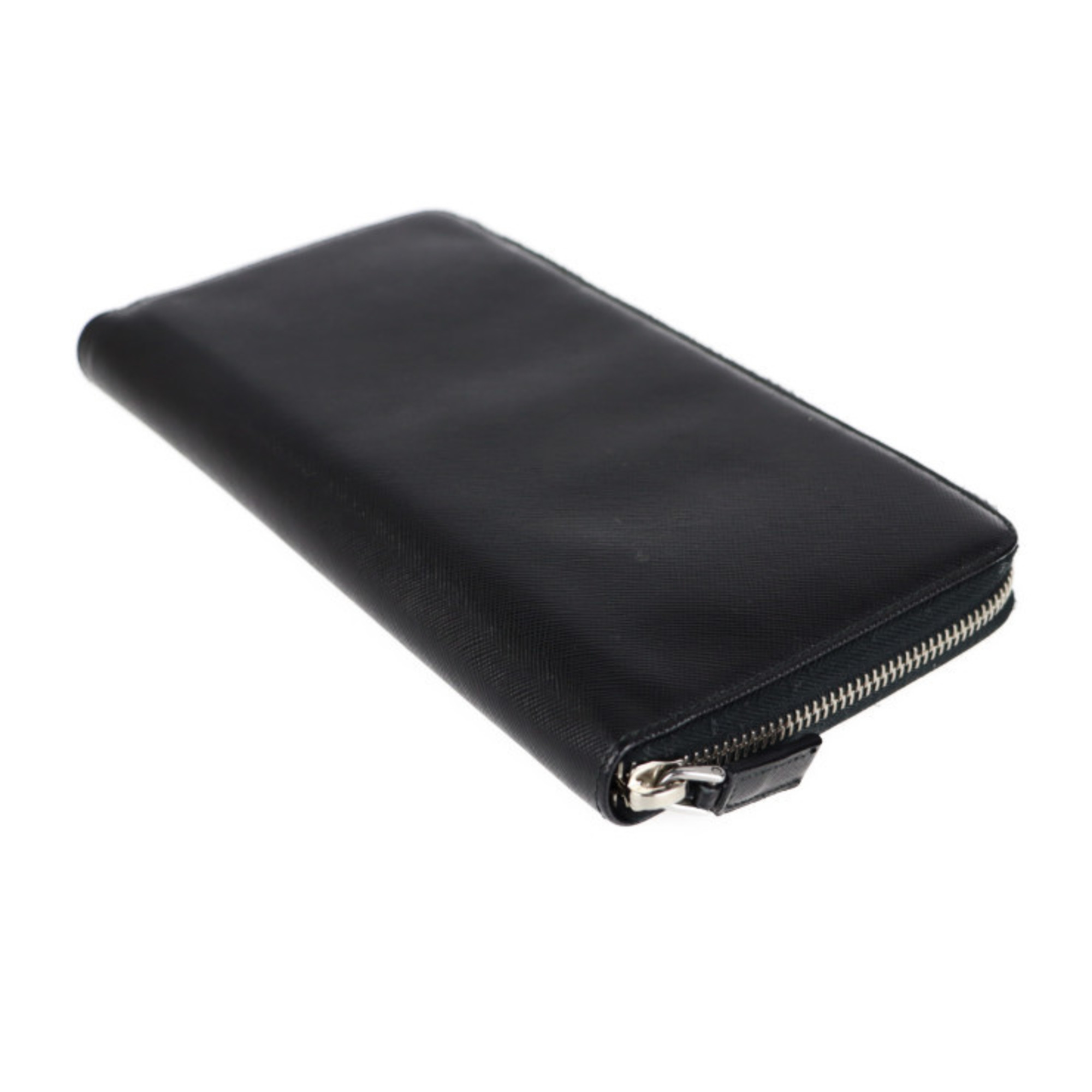PRADA Prada long wallet 2M1220 saffiano leather NERO black organizer round zipper travel case