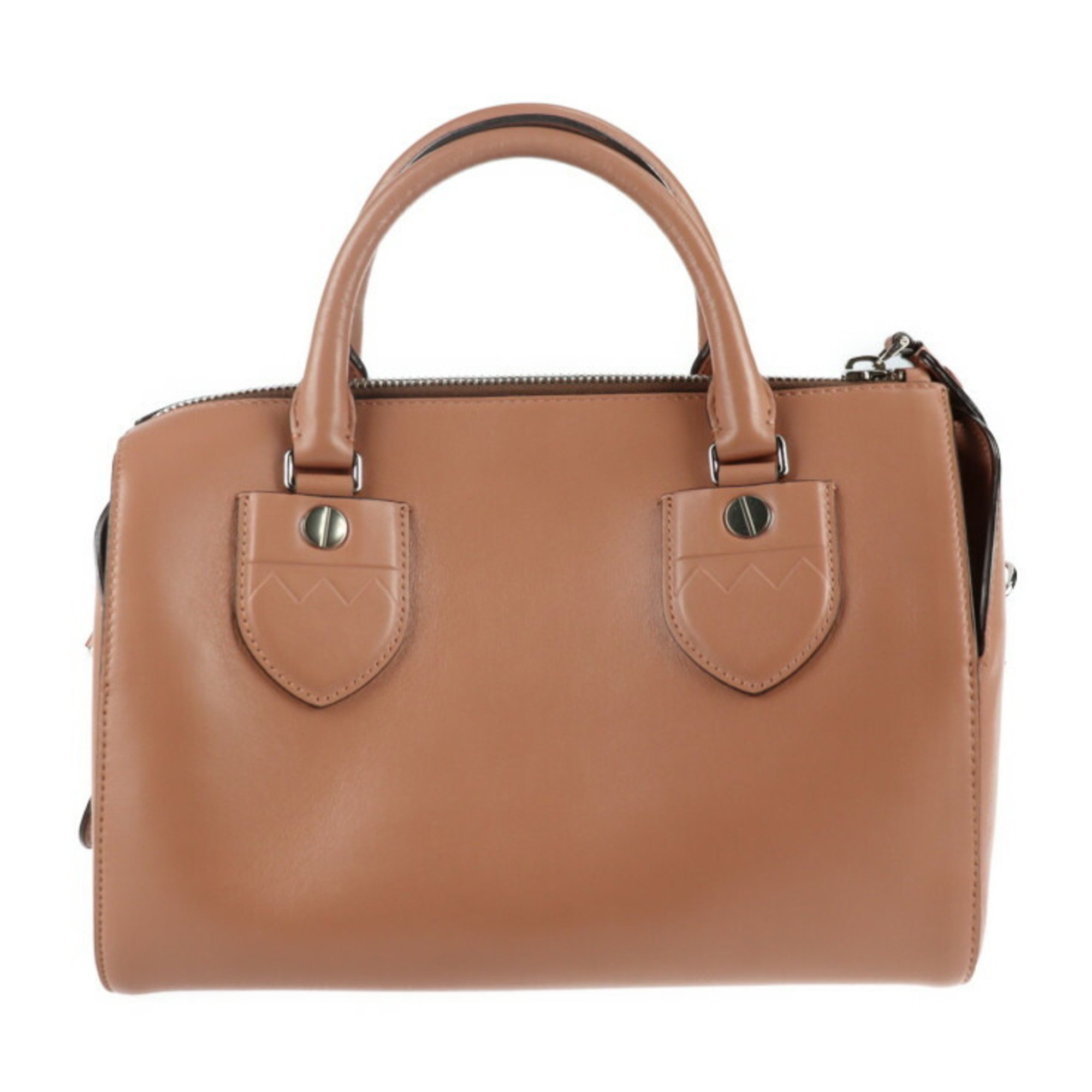 BALLY Barry Boston bag leather salmon pink shoulder 2way eLADY Globazone