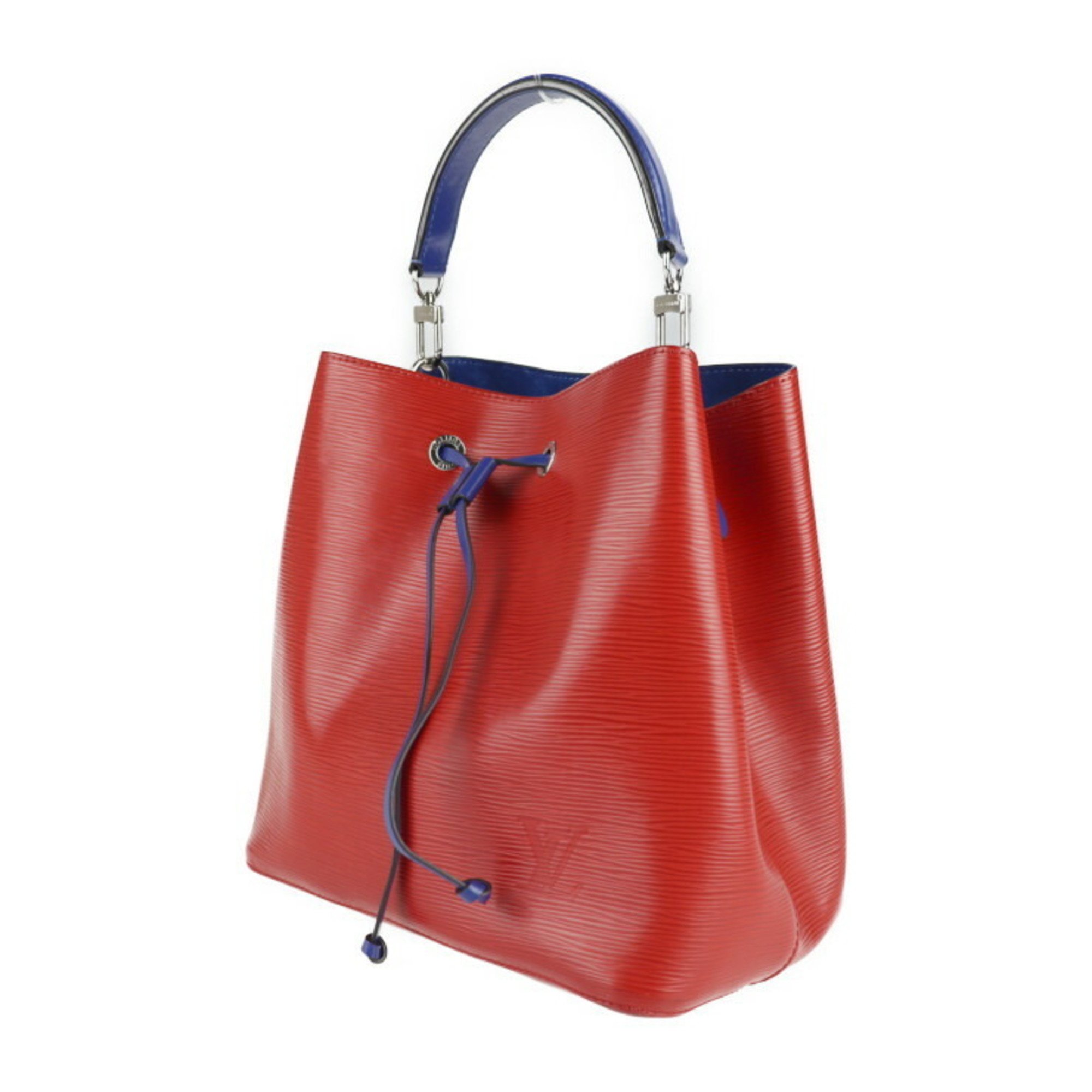 LOUIS VUITTON Louis Vuitton Neonoe Handbag M54365 Epi Leather Coquelicot Blue 2WAY Shoulder Bicolor