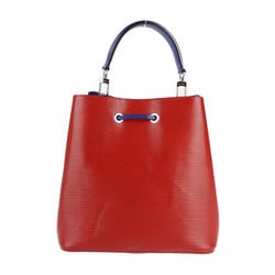 LOUIS VUITTON Louis Vuitton Neonoe Handbag M54365 Epi Leather Coquelicot Blue 2WAY Shoulder Bicolor