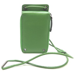 Valentino shoulder ladies long wallet leather green