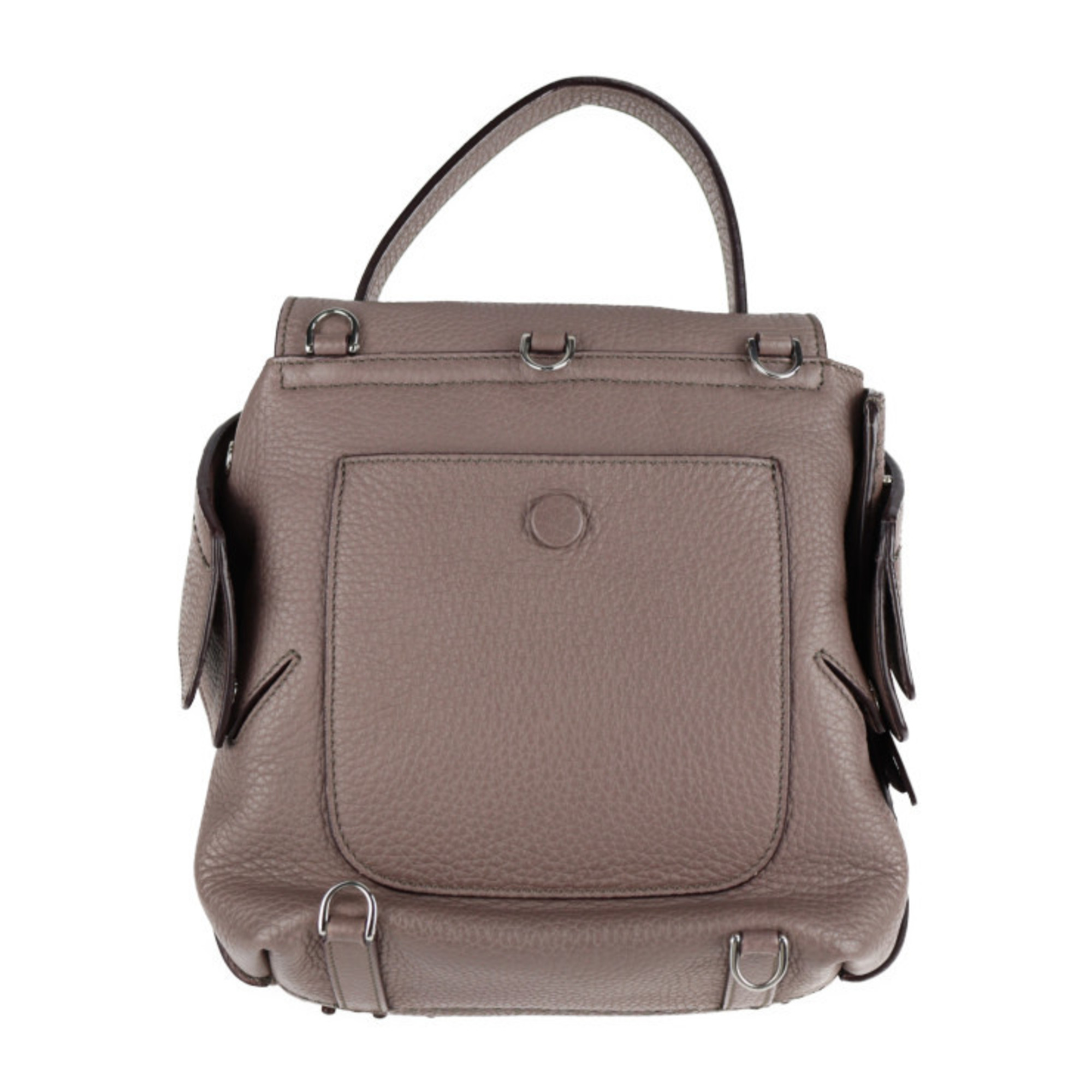 TOD'S Tod's Wave Line Backpack/Daypack Leather Purple Gray 3WAY Mini Backpack Shoulder Bag Handbag