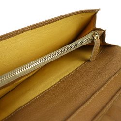 BVLGARI Bulgari DOPPIOTONDO Doppiotondo bi-fold wallet 26856 leather light brown series gold metal fittings W hook long